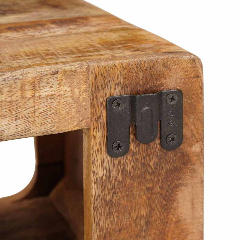 Stolik nocny 2 pcs Brązowy 45 x 30 x 24 cm Drewno z mango
