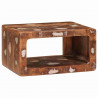 Stolik nocny 2 pcs Brązowy Lite Drewno Recyklingowe