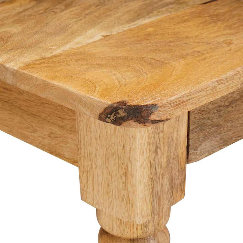 Stolik kawowy Brązowy 110 x 55 x 40 cm Drewno z mango
