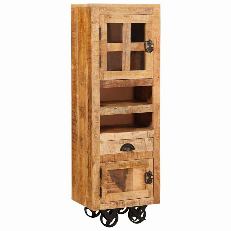 Highboard Brązowy 40 x 30 x 120,5 cm lite drewno mango