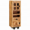 Highboard Brązowy 40 x 30 x 120,5 cm lite drewno mango