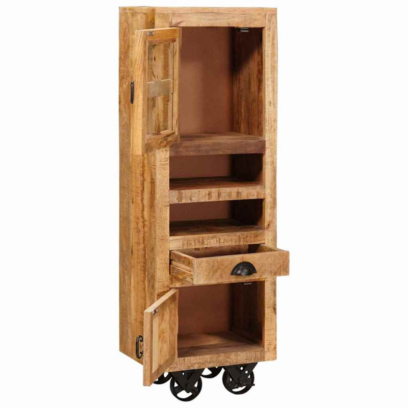 Highboard Brązowy 40 x 30 x 120,5 cm lite drewno mango