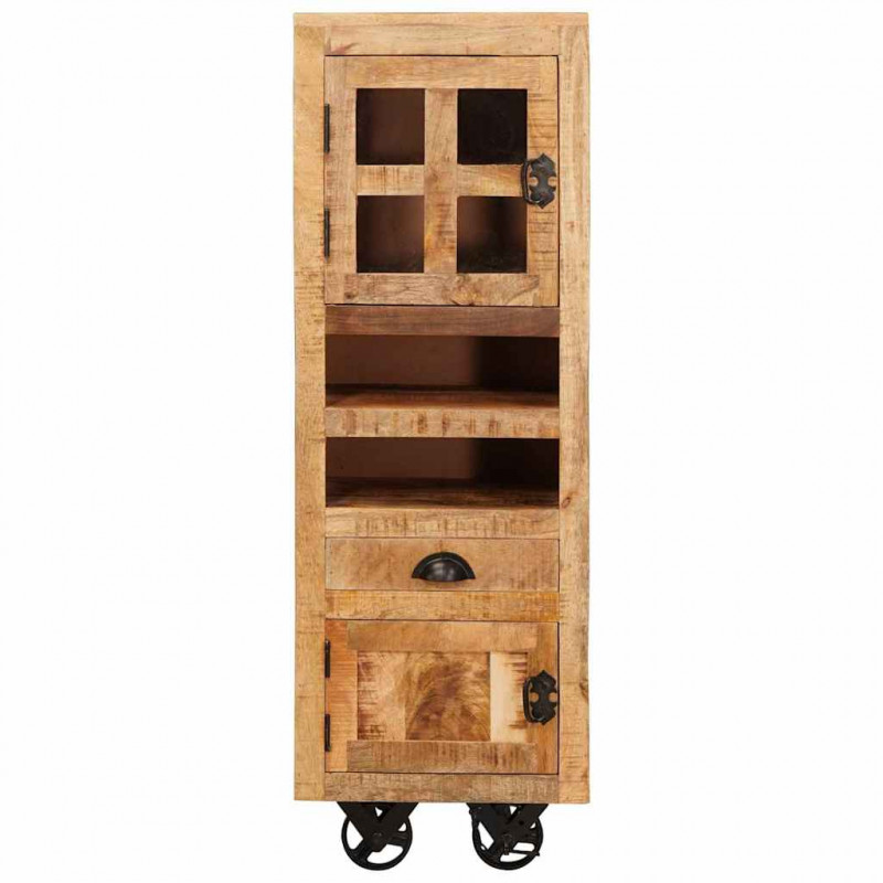 Highboard Brązowy 40 x 30 x 120,5 cm lite drewno mango