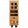 Highboard Brązowy 40 x 30 x 120,5 cm lite drewno mango