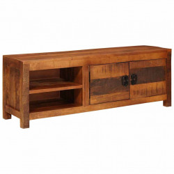 Szafka pod telewizor Brązowy 110 x 30 x 40 cm lite drewno mango