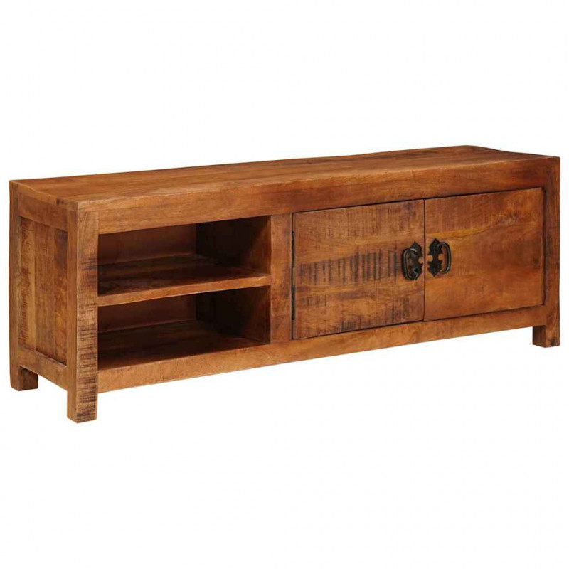 Szafka pod telewizor Brązowy 110 x 30 x 40 cm lite drewno mango