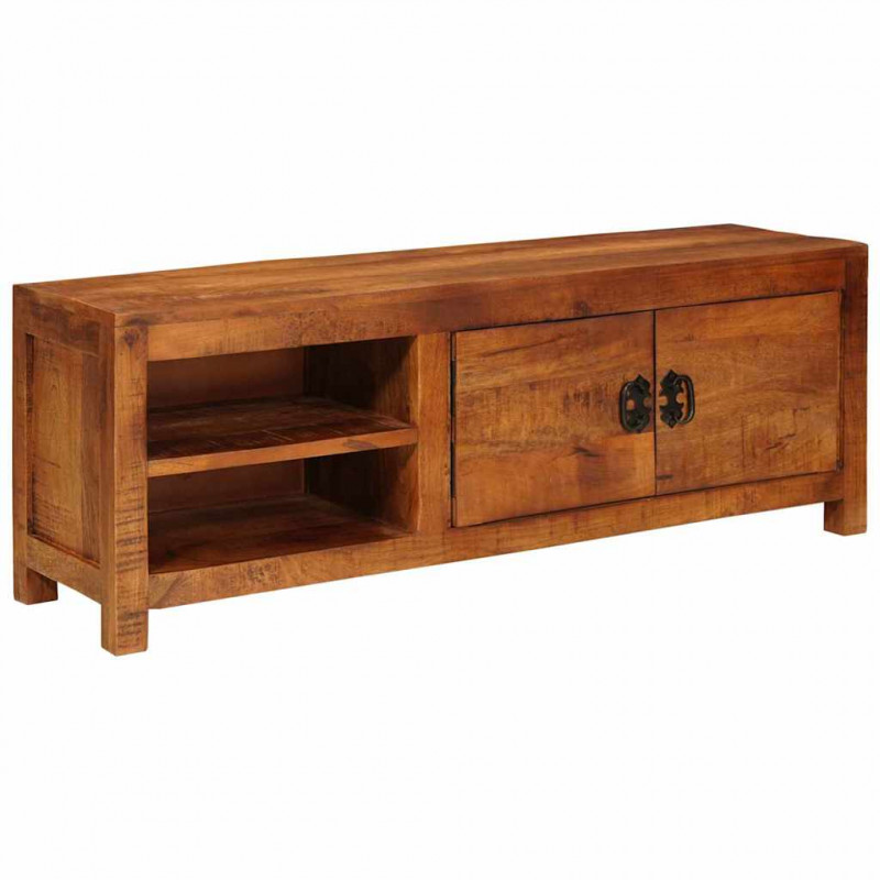 Szafka pod telewizor Brązowy 110 x 30 x 40 cm lite drewno mango