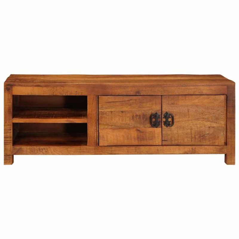 Szafka pod telewizor Brązowy 110 x 30 x 40 cm lite drewno mango