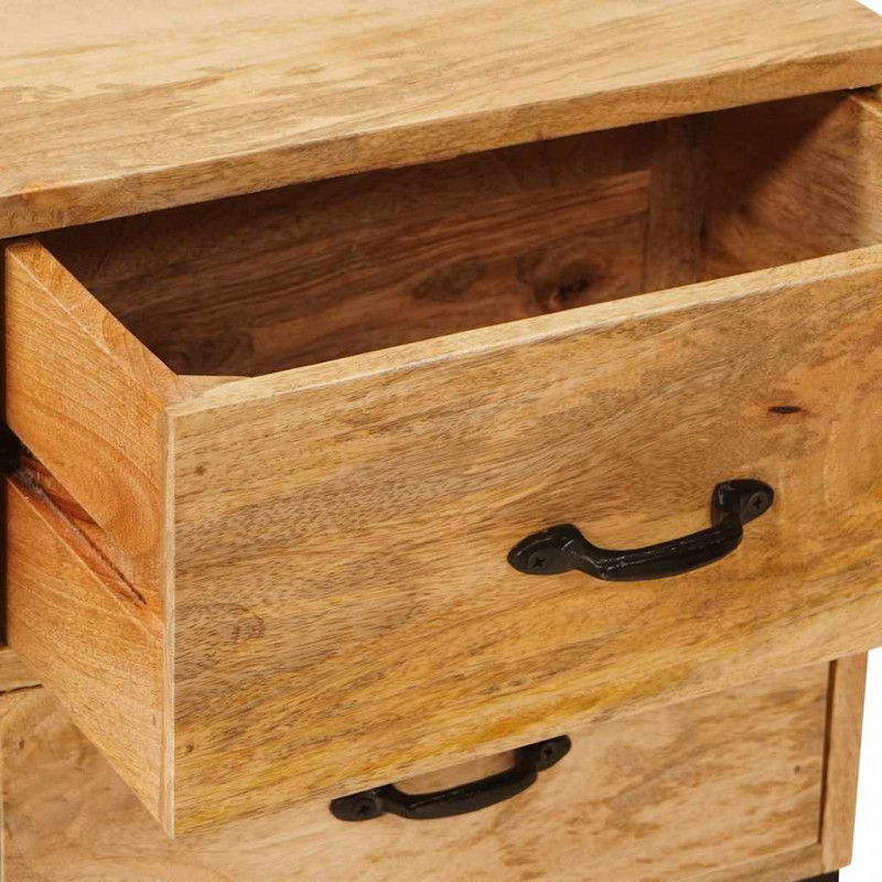 Stojaki na telewizor Brązowy 110 x 30 x 46 cm Drewno z mango