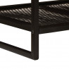 Stolik kawowy Brązowy i czarny 110 x 55 x 35 cm Drewno z mango