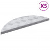 Stopień Półksiężyc 5 pcs Srebrny 60 x 18 x 2,5 cm Aluminium
