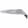 Stopień Półksiężyc 5 pcs Srebrny 60 x 18 x 2,5 cm Aluminium