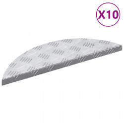 Stopień Półksiężyc 10 pcs Srebrny 60 x 18 x 2,5 cm Aluminium