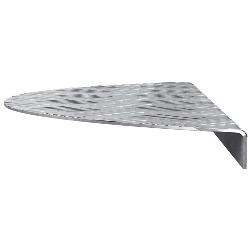 Stopień Półksiężyc 15 pcs Srebrny 60 x 18 x 2,5 cm Aluminium