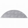 Stopień Półksiężyc 15 pcs Srebrny 60 x 18 x 2,5 cm Aluminium