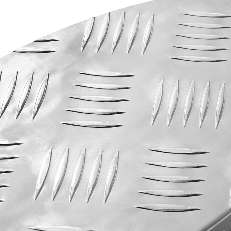 Stopień Półksiężyc 15 pcs Srebrny 60 x 18 x 2,5 cm Aluminium