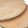 Nesting Stoły Kawowe 3 pcs Brązowy Lite drewno mango i stal