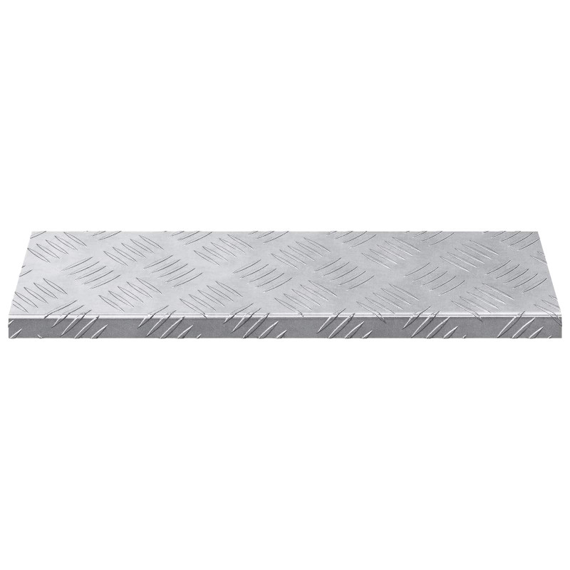 Stopień Prostokątny 5 pcs Srebrny 60 x 18 x 2,5 cm Aluminium