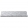 Stopień Prostokątny 5 pcs Srebrny 60 x 18 x 2,5 cm Aluminium
