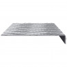 Stopień Prostokątny 5 pcs Srebrny 60 x 18 x 2,5 cm Aluminium