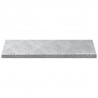Stopień Prostokątny 10 pcs Srebrny 60 x 18 x 2,5 cm Aluminium
