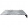 Stopień Prostokątny 10 pcs Srebrny 60 x 18 x 2,5 cm Aluminium