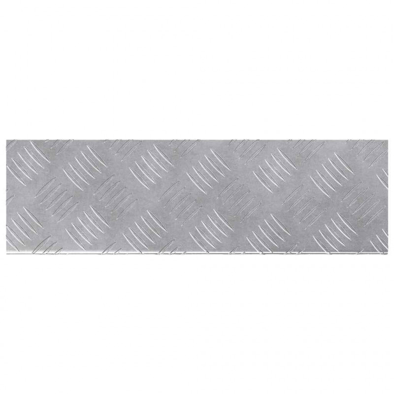 Stopień Prostokątny 10 pcs Srebrny 60 x 18 x 2,5 cm Aluminium