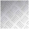 Stopień Kwadrat 2 pcs Srebrny 20 x 20 cm Aluminium