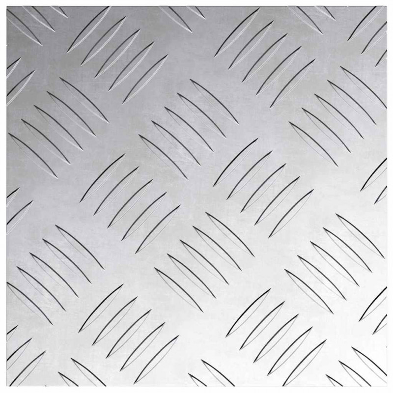 Stopień Kwadrat 4 pcs Srebrny 20 x 20 cm Aluminium