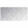 Stopień Prostokątny 2 pcs Srebrny 40 x 20 cm Aluminium