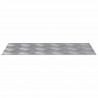 Stopień Prostokątny 4 pcs Srebrny 40 x 20 cm Aluminium