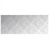 Stopień Prostokątny 4 pcs Srebrny 50 x 20 cm Aluminium