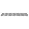 Stopień Prostokątny 2 pcs Srebrny 50 x 20 cm Aluminium