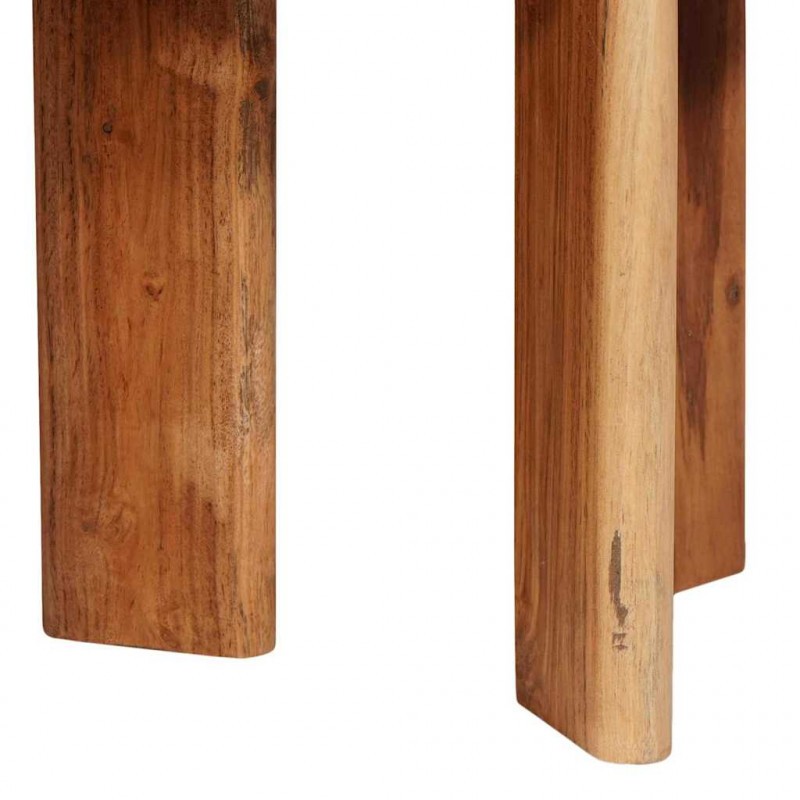 Nesting Stoły Kawowe 2 pcs Brązowy Lite Drewno Akacji