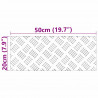 Stopień Prostokątny 2 pcs Srebrny 50 x 20 cm Aluminium