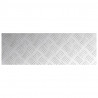 Stopień Prostokątny 4 pcs Srebrny 60 x 20 cm Aluminium