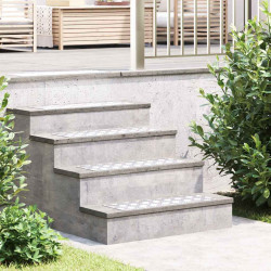 Stopień Prostokątny 2 pcs Srebrny 60 x 20 cm Aluminium
