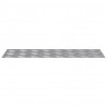 Stopień Prostokątny 4 pcs Srebrny 60 x 20 cm Aluminium