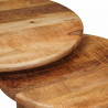 Nesting Stoły Kawowe 3 pcs Brązowy Drewno z mango
