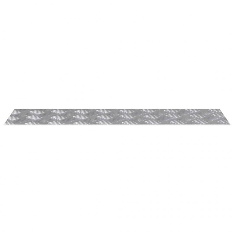 Stopień Prostokątny 2 pcs Srebrny 70 x 20 cm Aluminium
