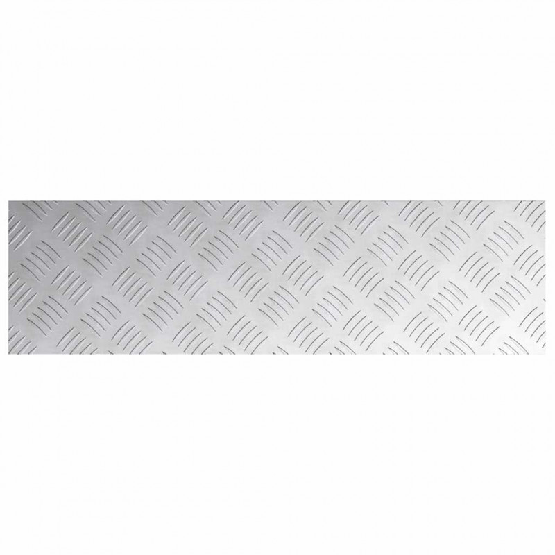 Stopień Prostokątny 4 pcs Srebrny 70 x 20 cm Aluminium