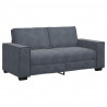 Sofa 2-osobowa, ciemnoszary, 180x78x84 cm, tapicerowana aksamitem