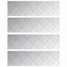 Stopień Prostokątny 4 pcs Srebrny 70 x 20 cm Aluminium