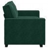 Sofa 2-osobowa, ciemnozielona, 180x78x84 cm, tapicerowana aksamitem
