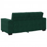 Sofa 2-osobowa, ciemnozielona, 180x78x84 cm, tapicerowana aksamitem
