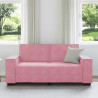 Sofa 2-osobowa, różowy, 180x78x84 cm, tapicerowana aksamitem