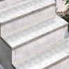 Stopień Prostokątny 2 pcs Srebrny 80 x 20 cm Aluminium