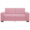 Sofa 2-osobowa, różowy, 180x78x84 cm, tapicerowana aksamitem
