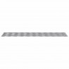 Stopień Prostokątny 2 pcs Srebrny 80 x 20 cm Aluminium