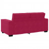 Sofa 2-osobowa, winna czerwień, 180x78x84 cm, tapicerowana aksamitem